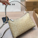 White Apricot Casual Street Letters Patchwork Zipper Contrast Adjustable Bags