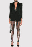 Brown Casual Print Patchwork Skinny Pencil Full Print Bottoms