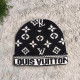 Black Casual Daily Letters Weave Contrast Hat