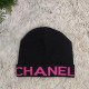 Pink Casual Letters Weave Hat