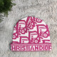 Pink Casual Daily Letters Weave Belted Hat