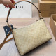 Apricot Brown Casual Street Letters Patchwork Zipper Contrast Adjustable Bags