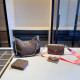 Black Brown Casual Street Letters Patchwork Zipper Contrast Bags