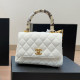 White Casual Leopard Patchwork Texture Bags