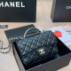 Black Casual Solid Color Chains Rhinestone Decor Texture Bags