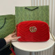Red Casual Daily Solid Color Metal Accessories Trim Texture Velvet Bags