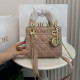 Pink Daily Solid Color Metal Accessories Trim Texture Bags