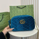 Blue Casual Daily Solid Color Metal Accessories Trim Texture Velvet Bags
