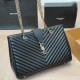 Silver Casual Daily Solid Color Metal Accessories Trim Texture Bags