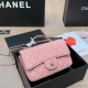Pink Casual Solid Color Chains Rhinestone Decor Texture Bags