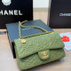 Green Casual Daily Flowers Chains Texture Bags