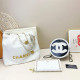 White Casual Daily Letters Patchwork Contrast lamb's wool Bags