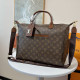 Brown Casual Street Letters Patchwork Zipper Contrast Bags