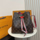 Red Casual Daily Letters Draw String Patchwork Bags