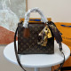 Brown Casual Daily Letters Patchwork Zipper Contrast Bags