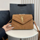 Orange Casual Street Solid Color Patchwork Texture Velvet Bags