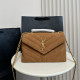 Orange Casual Daily Solid Color Patchwork Chains Texture Velvet Bags