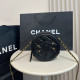 Black Casual Daily Letters Patchwork Zipper Bags