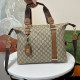 Khaki Casual Daily Letters Patchwork Zipper Contrast Bags