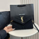 Black Casual Street Solid Color Patchwork Texture Velvet Bags