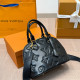 Black Daily Celebrities Letters Zipper Embossed Bags