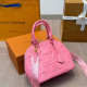 Rose Red Daily Celebrities Letters Zipper Embossed Bags