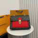 Red Casual Street Letters Patchwork Chains Contrast Bags