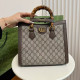 Khaki Casual Daily Letters Patchwork Bags