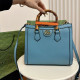 Blue Casual Daily Solid Color Patchwork Zipper Bags