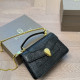 Black Casual Daily snake Patchwork Chains Texture Bags