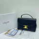 Black Casual Daily Solid Color Patchwork Metal Accessories Trim Bags
