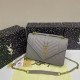 Grey Casual Daily Solid Color Patchwork Chains Texture Bags