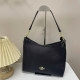 Black Casual Daily Solid Color Patchwork Zipper Bags