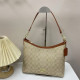 Apricot Casual Street Letters Patchwork Zipper Contrast Bags