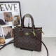 Deep Coffee Casual Daily Letters Patchwork Zipper Contrast Bags