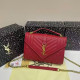 Red Casual Daily Solid Color Patchwork Chains Texture Bags