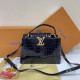 Black Casual Daily Solid Color Metal Accessories Trim Texture Adjustable Bags