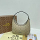 Apricot Casual Street Letters Patchwork Zipper Bags
