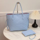 Blue Casual Daily Letters Embossed Bags
