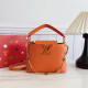 Orange Casual Daily Solid Color Patchwork Chains Zipper Bags