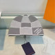 White Grey Casual Plaid Letters Weave Contrast Hat