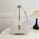 White Casual Solid Color Metal Accessories Trim Adjustable Bags