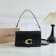 Black Daily Solid Color Patchwork Metal Accessories Trim Bags