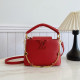 Red Casual Daily Solid Color Patchwork Chains Zipper Bags
