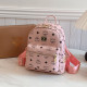 Pink Casual Letters Patchwork Zipper Bags
