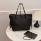 Black Casual Daily Letters Embossed Bags