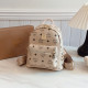 Beige Casual Letters Patchwork Zipper Bags