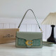 Green Casual Letters Patchwork Contrast Bags