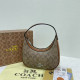 Light Brown Casual Street Letters Patchwork Zipper Bags