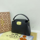 Black Daily Solid Color Metal Accessories Trim Zipper Bags